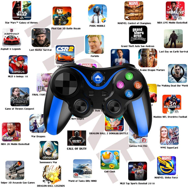 arVin Mobile Game Controller für iOS/Android, Wireless MFi Gamepad für iPhone 14/13/12/11, für Samsu