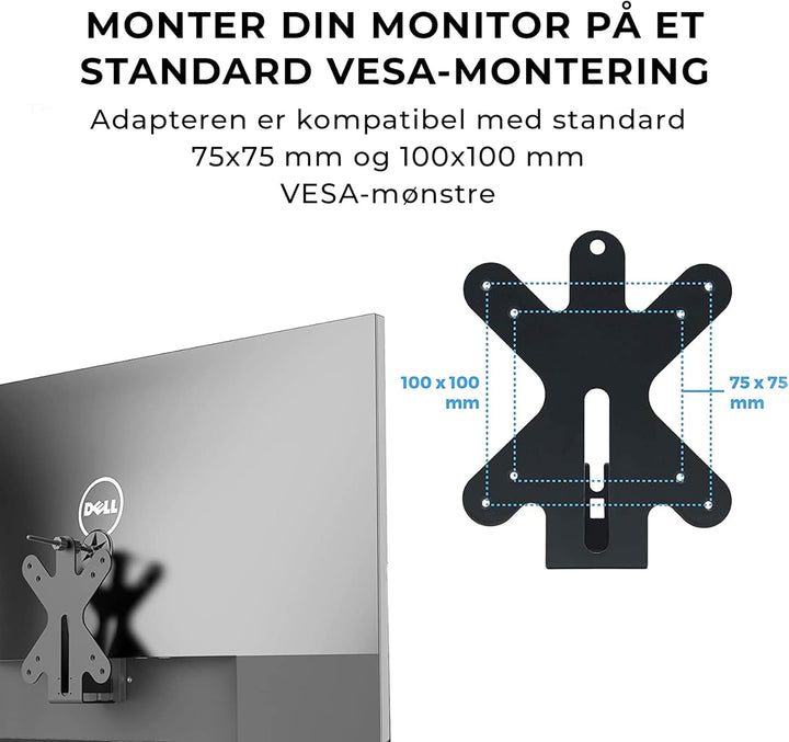 HumanCentric VESA Mount Adapter für Dell S2218, SE2219, S2318, S2319, S2418, S2419, SE2419, S2718, S