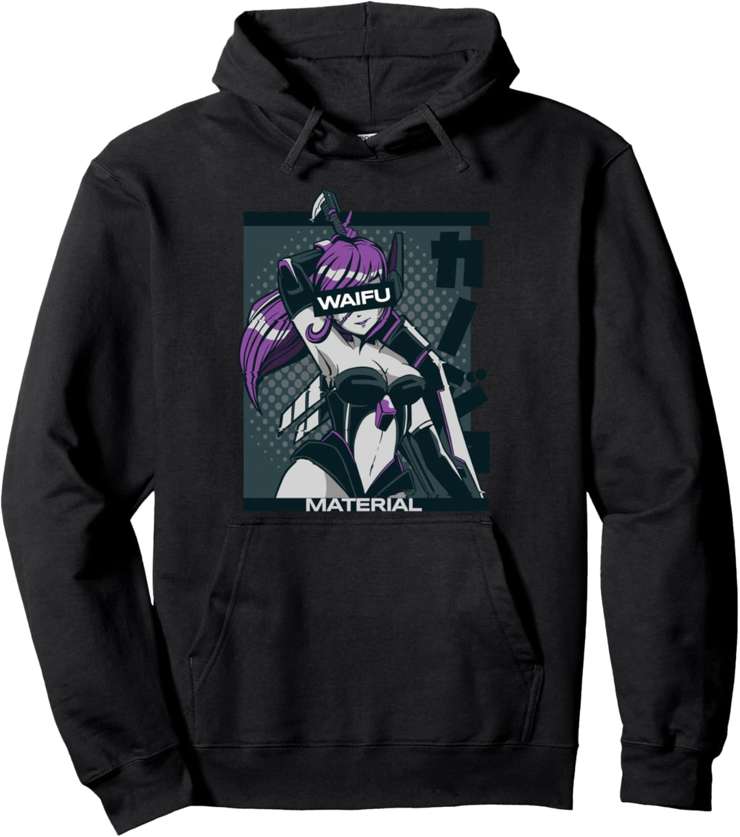 Anime Waifu Material Japanisches Anime-Mädchen Manga Otaku Pullover Hoodie