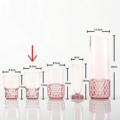 Kartell Jellies Family Tellern, tischtts, Gläsern, Schüsseln und Karaffen, Plastik, hell blau, 8.5