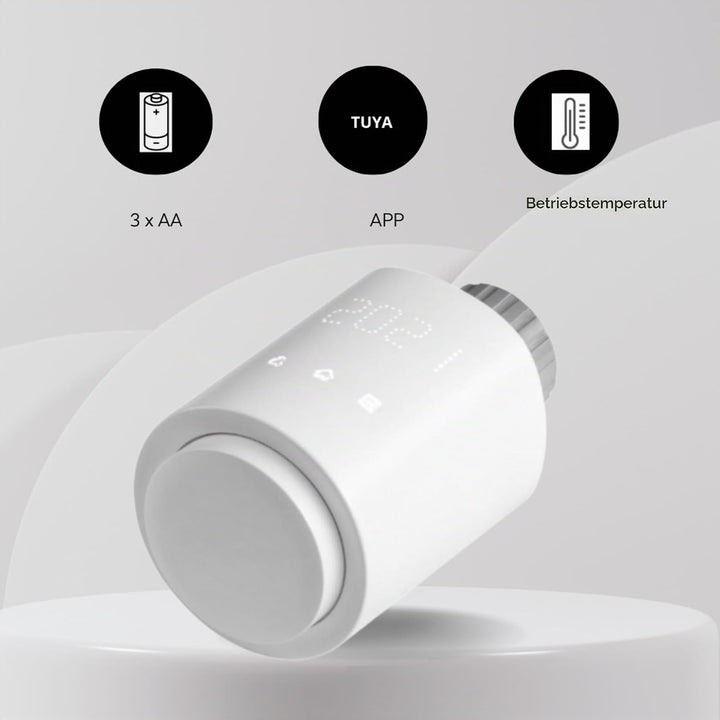 Tuya Smart Wi-Fi Thermostat-Kopf - Thermostat Heizung für effiziente Steuerung mit App-Steuerung - f