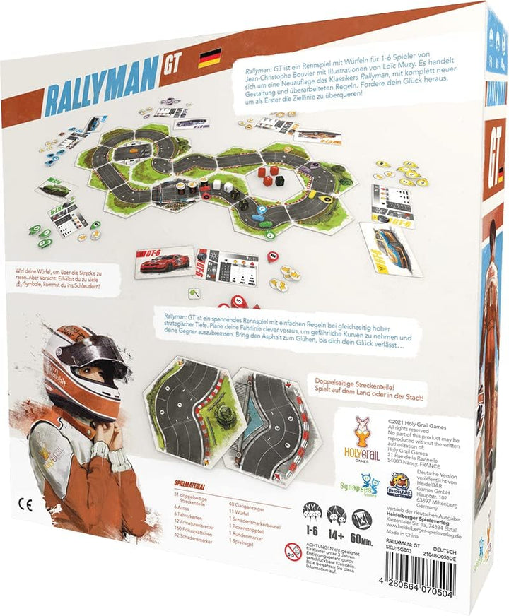 Heidelberger Spieleverlag Rallyman GT | Synapses Games | Deutsch | Brettspiel | Für 1-6 Personen | a