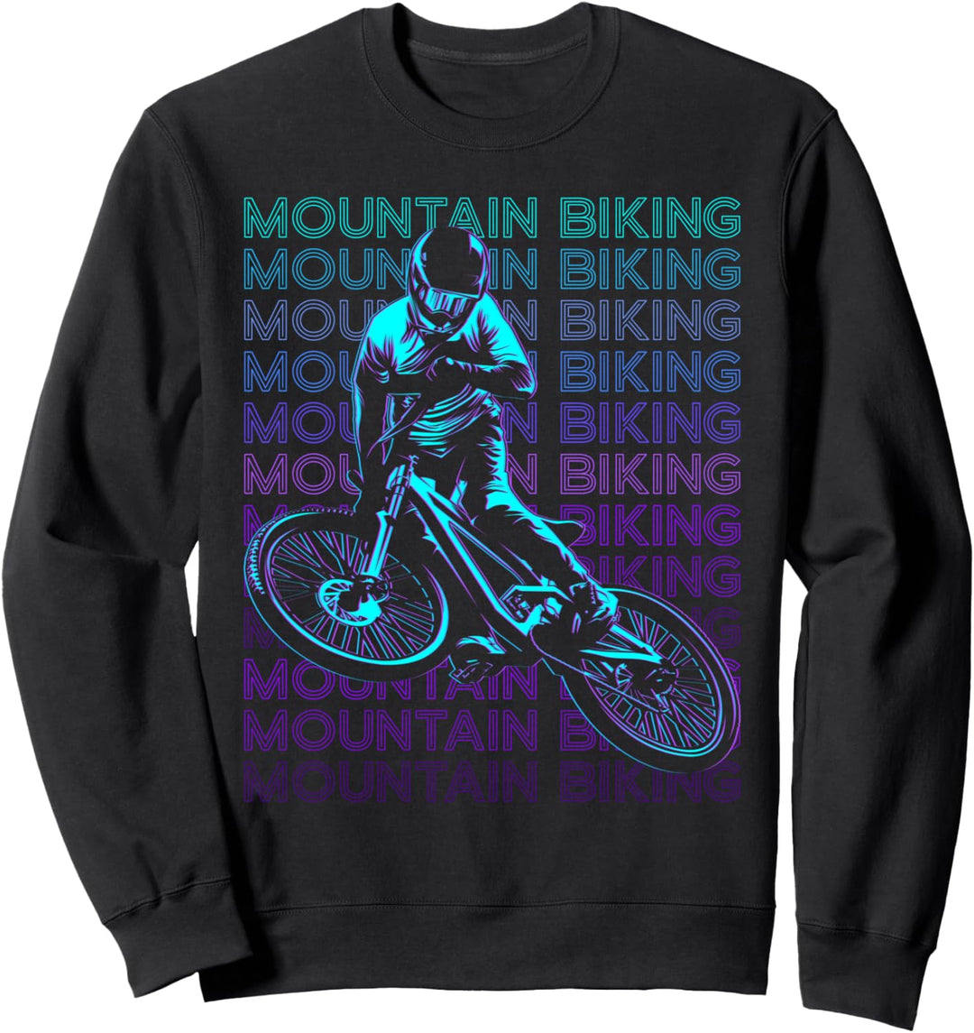 Mountainbike MTB Biker Mountainbike Retro Sweatshirt