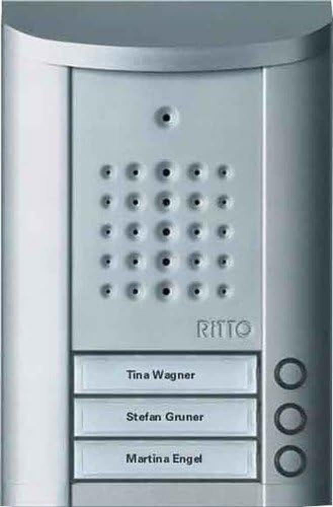 Schneider Electric Ritto Türstation, Entravox, Audio für 3-Familienhaus, Gegensprechanlage mit beleu