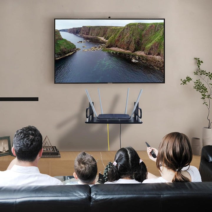 HNVNER Regal Wand für Beamer,HiFi Rack Aluminium,TV Zubehör Wandhalterung,Multimedia Wandregal für D
