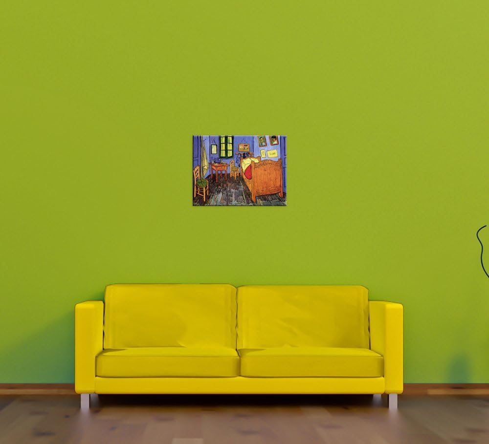 Bilderdepot24 Bild auf Leinwand | Vincent van Gogh Vincents Schlafzimmer in Arles in 60x50 cm als Wa