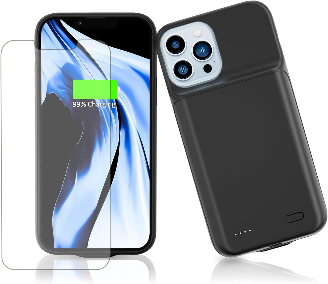 HUOBAO Akkutasche für 13 Pro [6000 mAh] Zusätzliches Akku-Ladegerät Akkutasche Handytasche Akkutasch