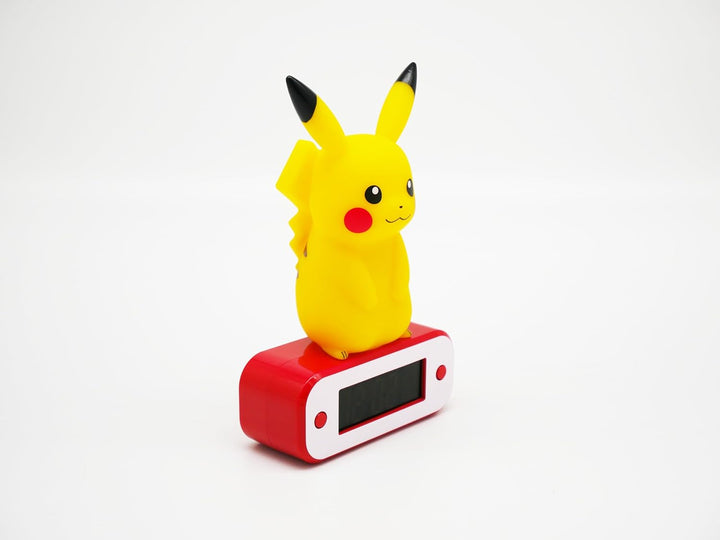 Teknofun - Pokémon Wecker - Pikachu - Beleuchteter Retro-Bildschirm -gelb- Digitales Display - Progr