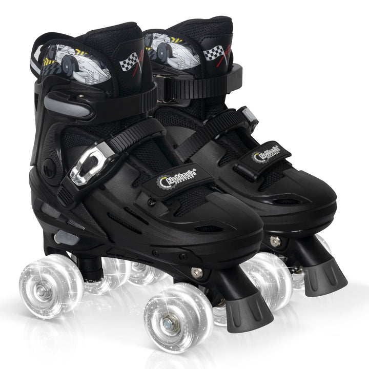 Nattork Rollschuhe Kinder, Verstellbare Rollschuhe für Kinder Jungen Mädchen, 4 Grössen Verstellbar