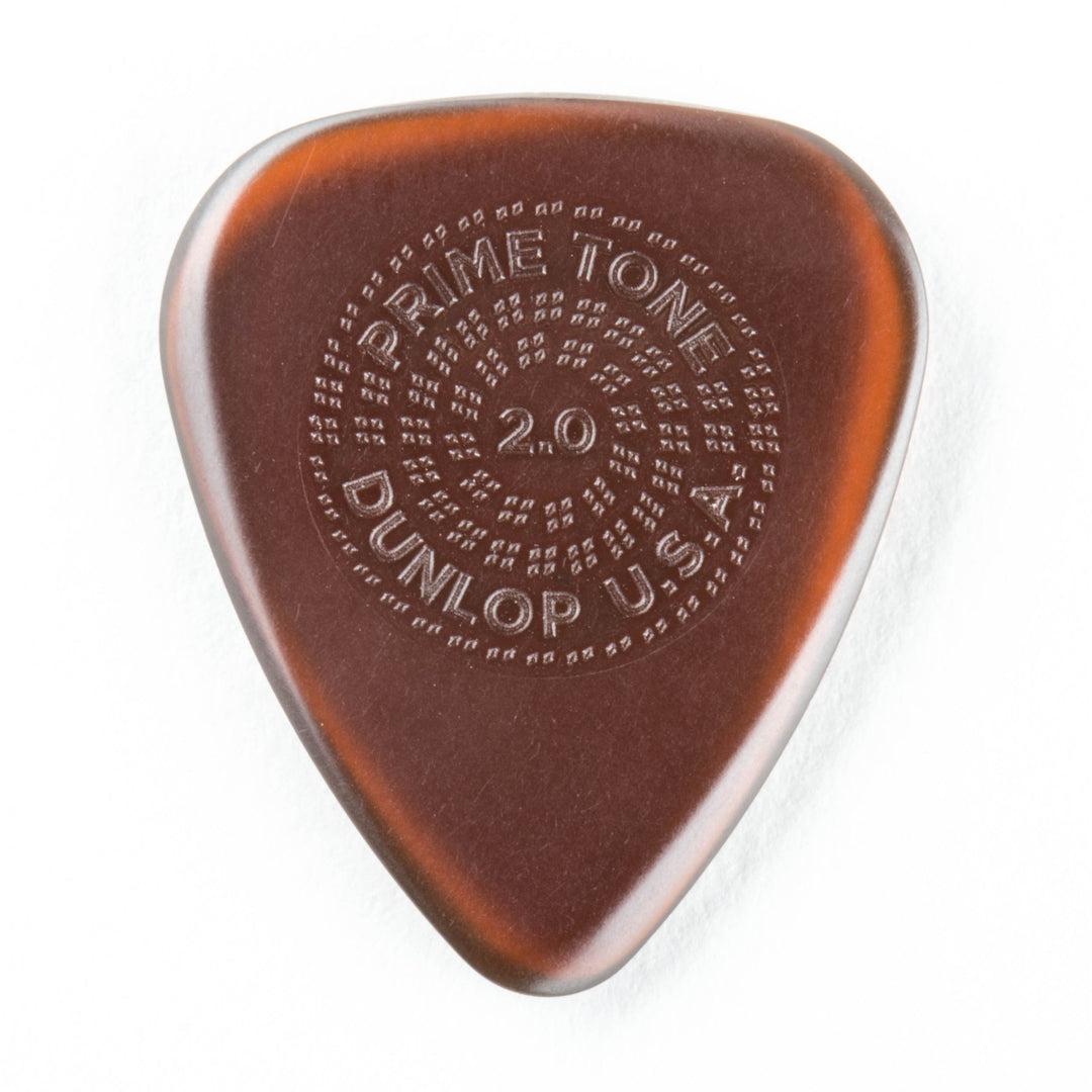 Médiators Jim Dunlop 2,00mm Primetone Standard Grip 2,00mm sachet de 12 Sachet de 12 2,00mm, Sachet