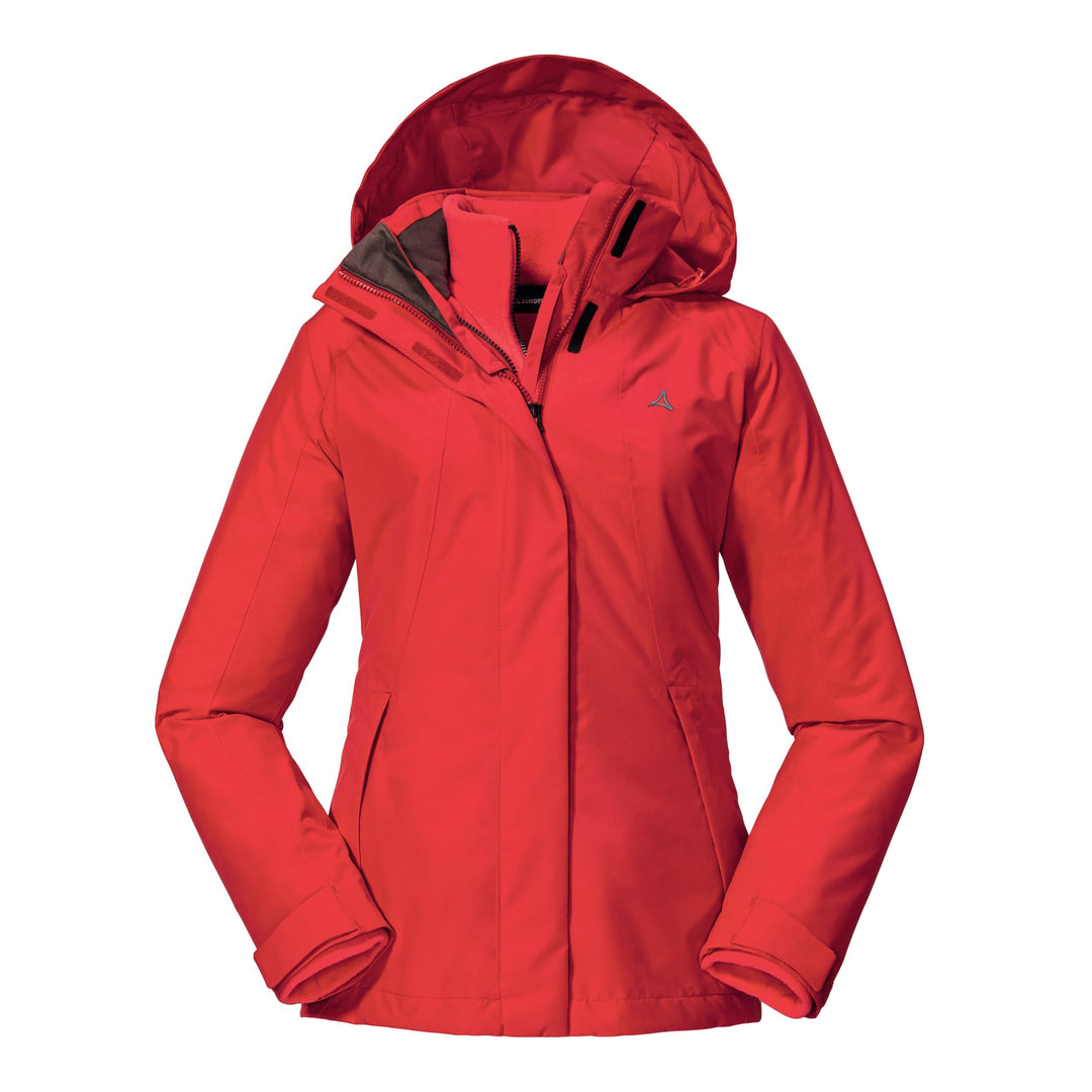 Schöffel Damen 3in1 Jacket Partinello L, wind- und wasserdichte Winterjacke mit separat verwendbarer