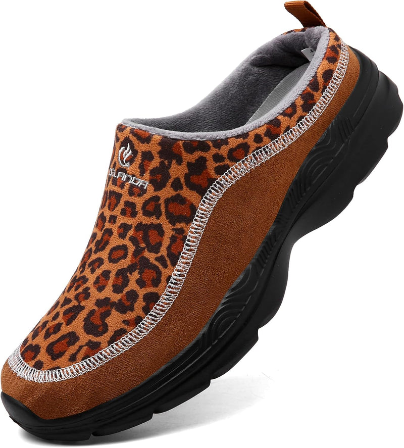 CELANDA Damen Herren Clogs Hausschuhe Herbst rutschfest Pantoletten Verdicken Warm Walking Schuhe Be