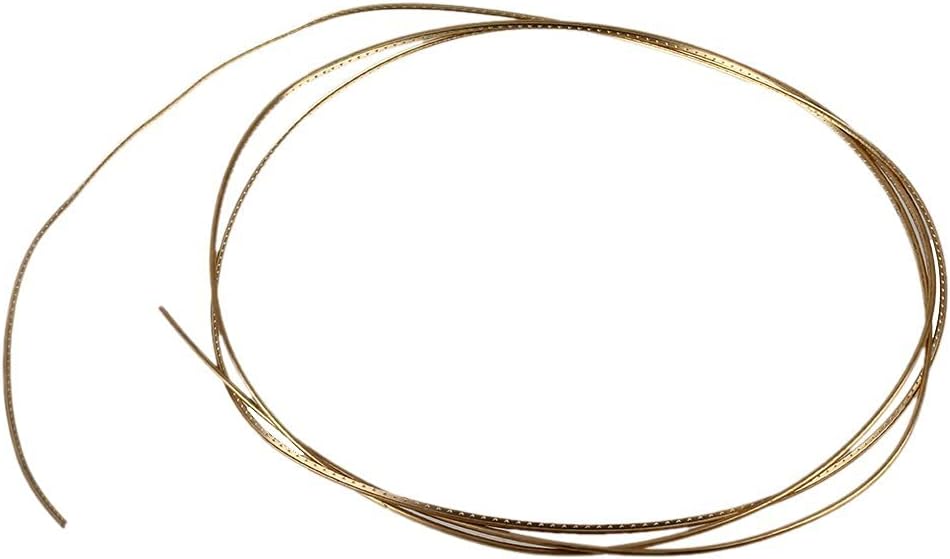 yibuy 2 mm Breite Gold Messing Gitarre Bunddraht für Akustik Gitarren Musical Zubehör