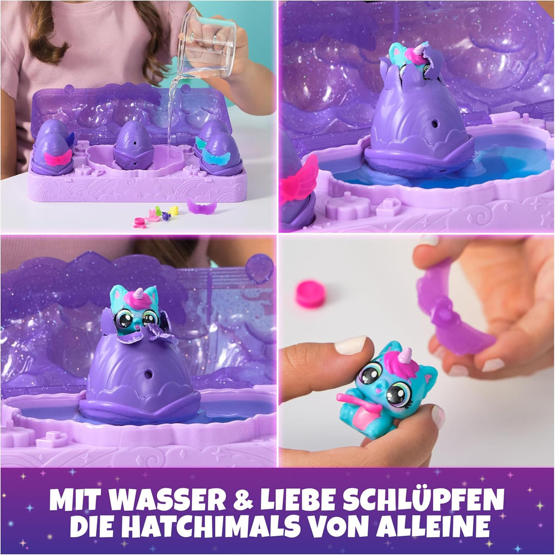 Hatchimals Alive Neon Rainbow Eierkarton Spielset - mit 5 selbstschlüpfenden Eiern und 11 Accessoire