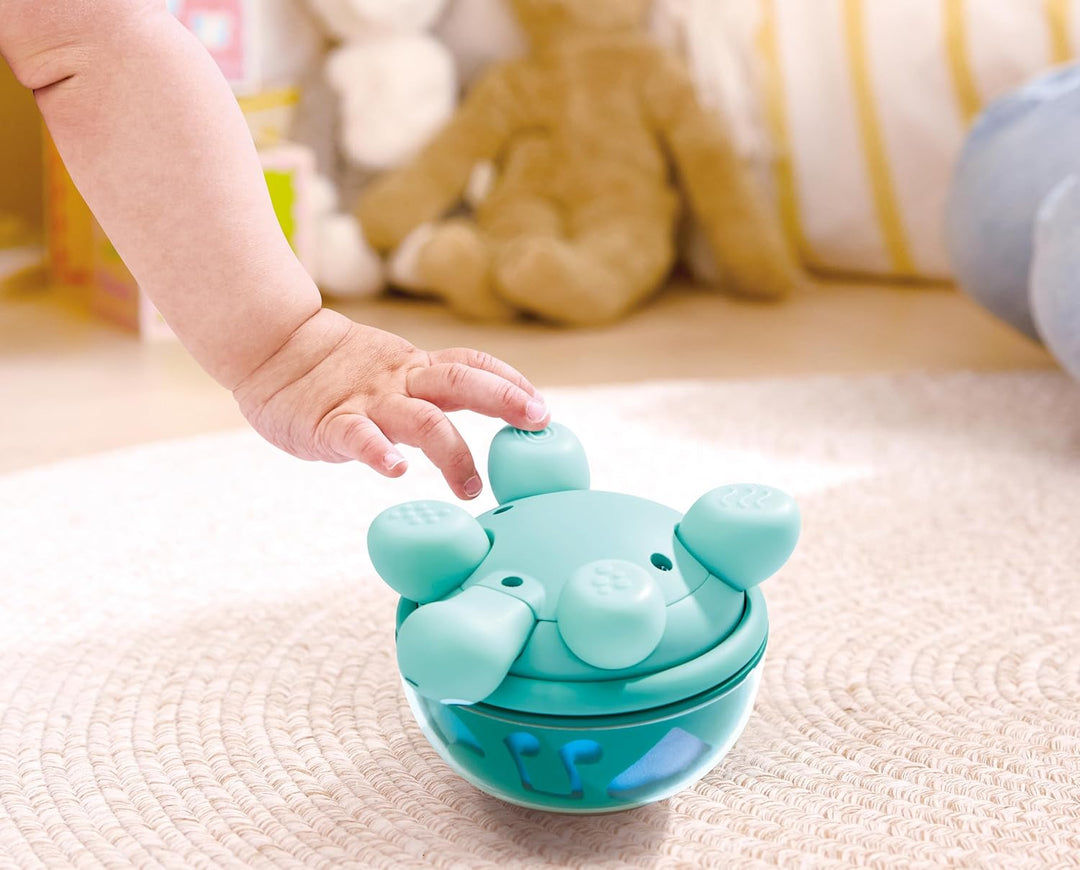 Hape Musik-Schildkröte, Musikalisches Spielzeug ab Geburt, Lernspielzeug mit Sound &amp; Drehfunktion, S