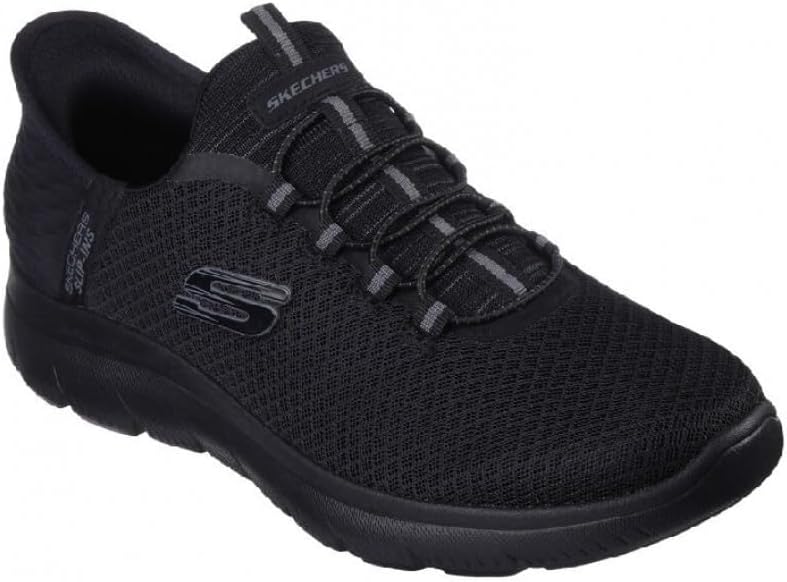 Skechers Herren Summits High Range Sneakers 39 EU Weit Black Mesh Trim, 39 EU Weit Black Mesh Trim