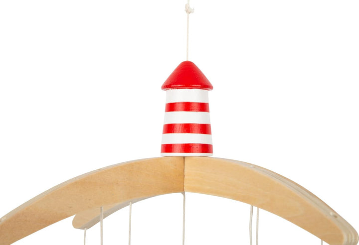 small foot Mobile "Grosser Ozean" aus Holz, 3D-Mobile im maritimen Look, ideal für Kleinkinder und B