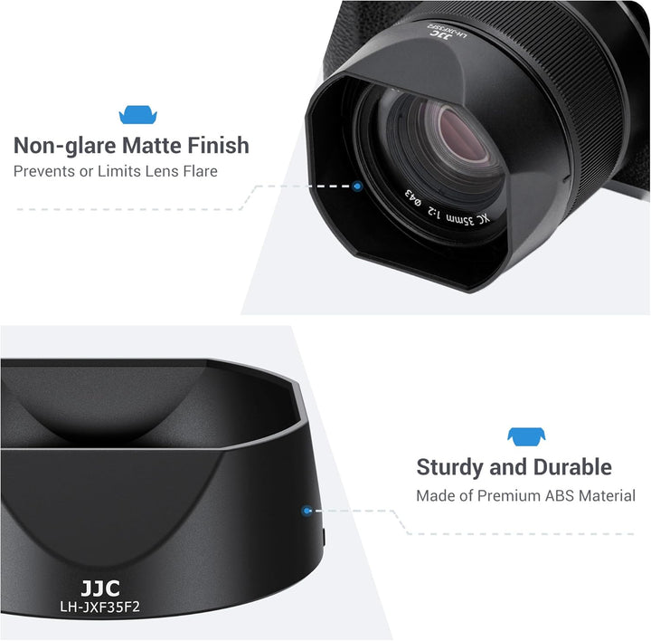JJC Square Bajonett-Gegenlichtblende für Fujifilm Fujinon XF23mm f/2 R WR, XF35mm f/2 R WR, XC35mm f
