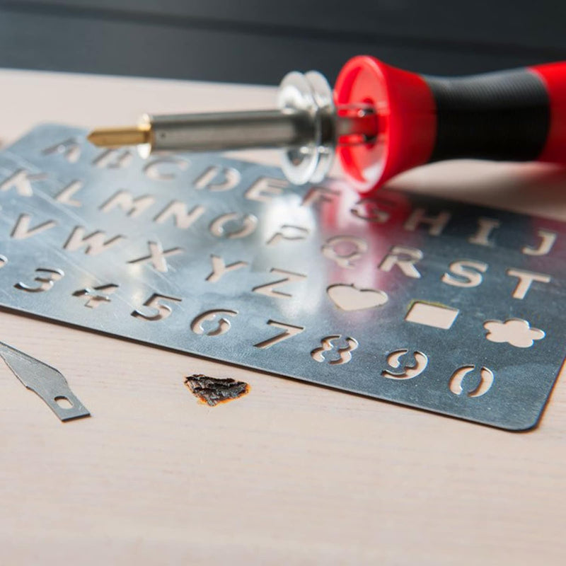 FrogBro Holzverbrennungs Kit Holz Brandmalerei Lötkolben Set, Pyrographie Stift Temperatur Einstellb
