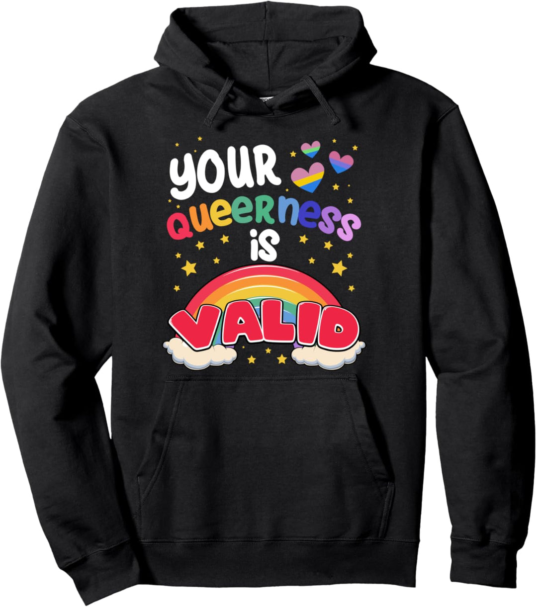 Your Queerness Is Valid Gay Lesbisch Schwul Queer LGBT Pullover Hoodie