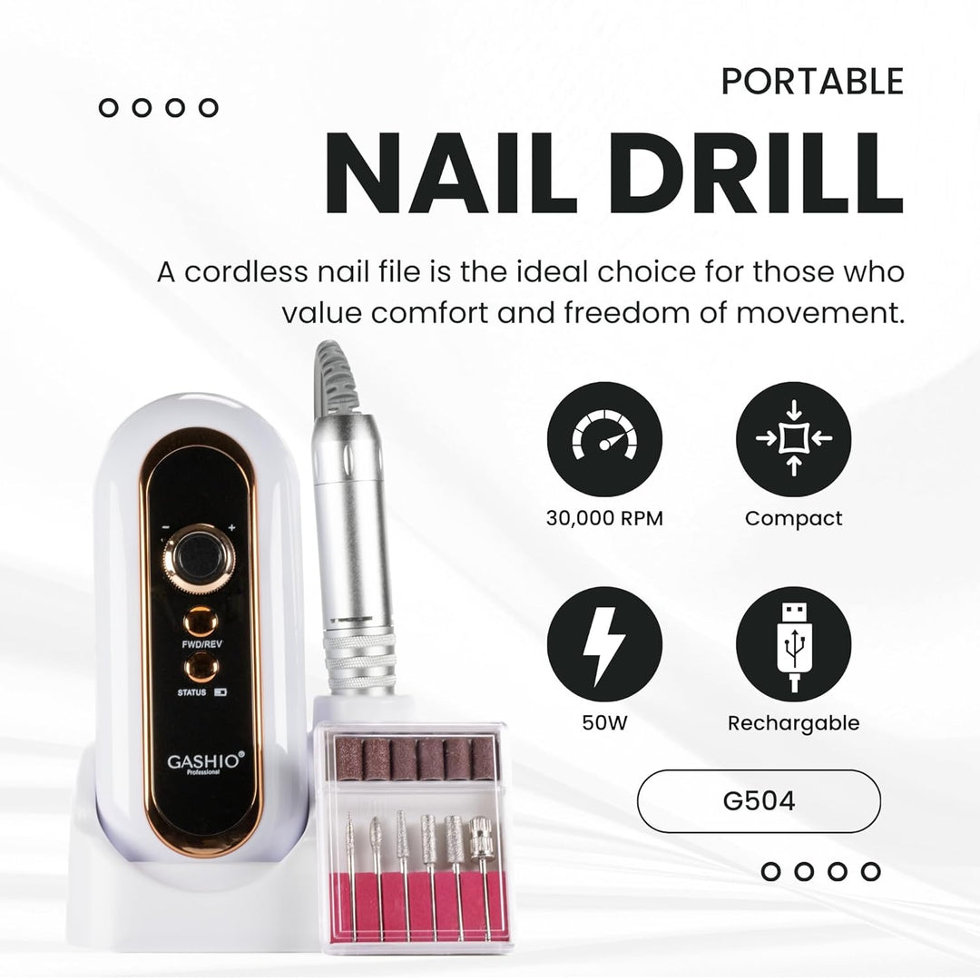 Nagelfräser Kabellos | Maniküre Pediküre Set Kabellos | Nail Drill 50W | Elektrische Nagelfeile | Na