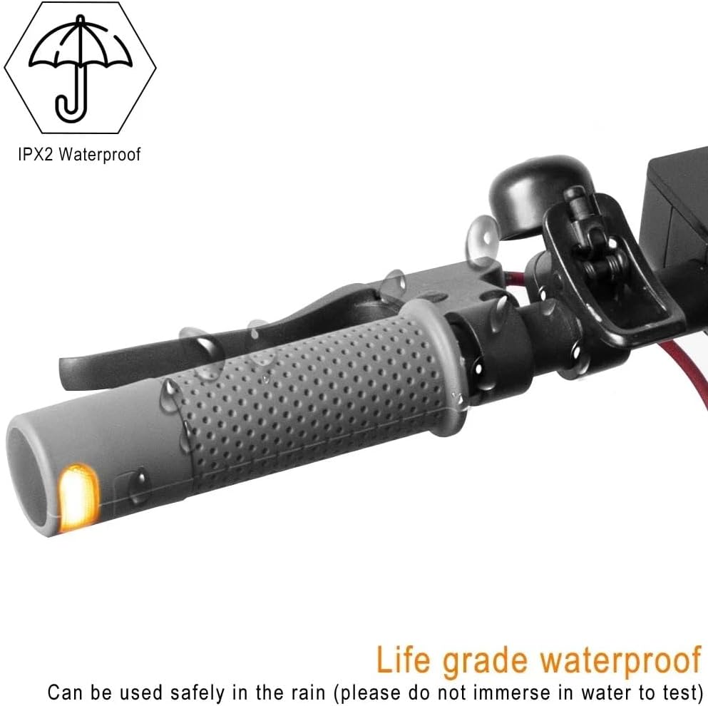 Elektroroller Lenkergriffe mit Blinkern Kompatibel mit Xiaomi M365 Pro 1S Pro 2 Mi3 LED Blinker, Gra