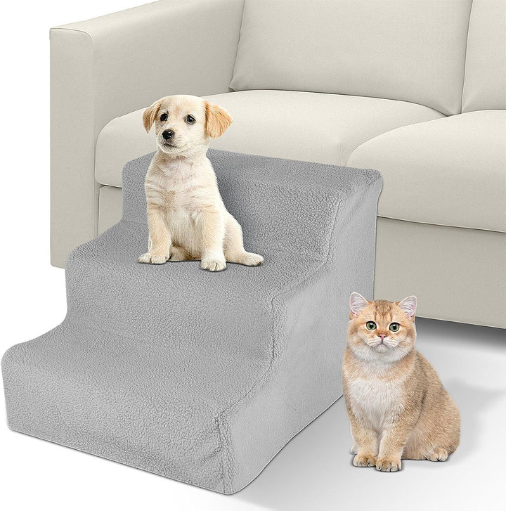 Hundetreppe 3 Stufen Haustiertreppe für Bett 45 x 35 x 30 cm Haustiertreppe Haustierleiter mit wasch