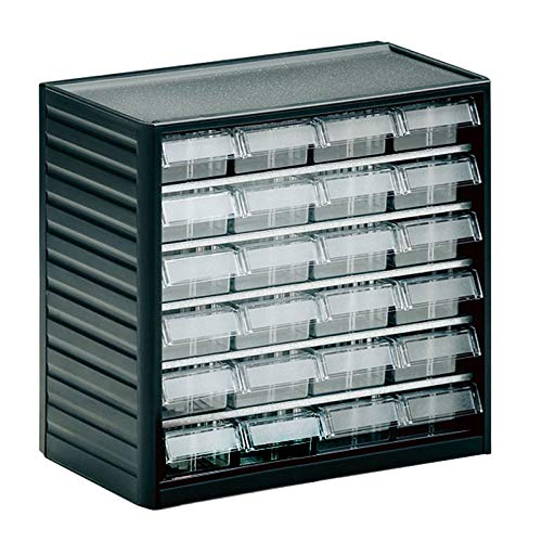 Treston 291-3 ESD Klarsichtmagazin (B x H x T) 310 x 290 x 180mm Anthrazit-Grau, Transparent 1St. St