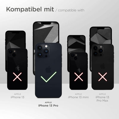 ONEFLOW Handykette 'Twist Strap' kompatibel mit Apple iPhone 13 Pro Hülle zum Umhängen transparent,