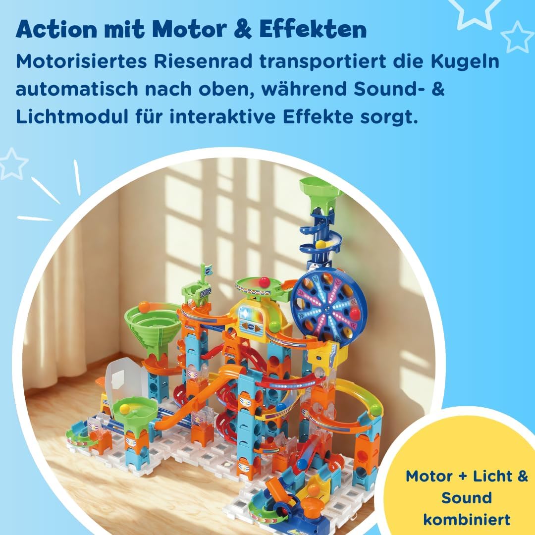 VTech Marble Rush - Ultimate Set XL100 E – Interaktive Murmelbahn mit spannenden Bahnelementen, vers