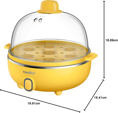 Comfee' Eierkocher MZ-ZG16E101A2, 7 Eier, Fassungsvermögen 0,3 l, Gelb