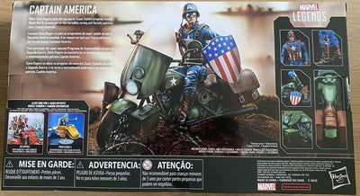 Hasbro Marvel Legends Series E4704CB0 Captain America mit Fahrzeug und Zubehör, Mehrfarbig