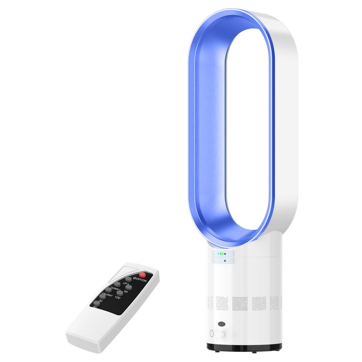 Rotorloser Ventilator,mit Fernbedienung, LED Display, 10 Geschwindigkeiten,Turmventilator sehr leise