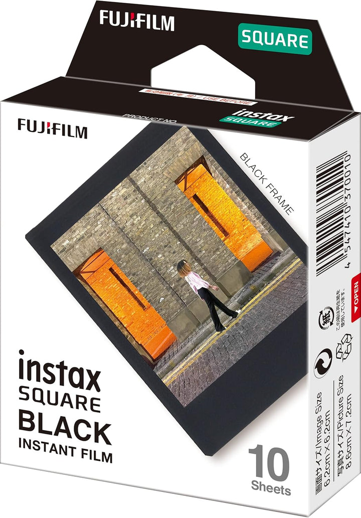 INSTAX Square Film Black Frame (Packung mit 2) Black Border 10 Stück (Packung mit 2), Black Border 1