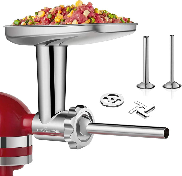 Edelstahl Fleischwolf Aufsatz für Kitchenaid Zubehör, Hohe Qualität Edelstahl Fleischwolf für Kitche