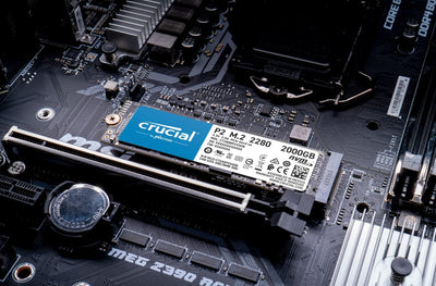 Crucial P2 2TB M.2 PCIe Gen3 NVMe Internes SSD - Bis zu 2400MB/s - CT2000P2SSD8, 2TB