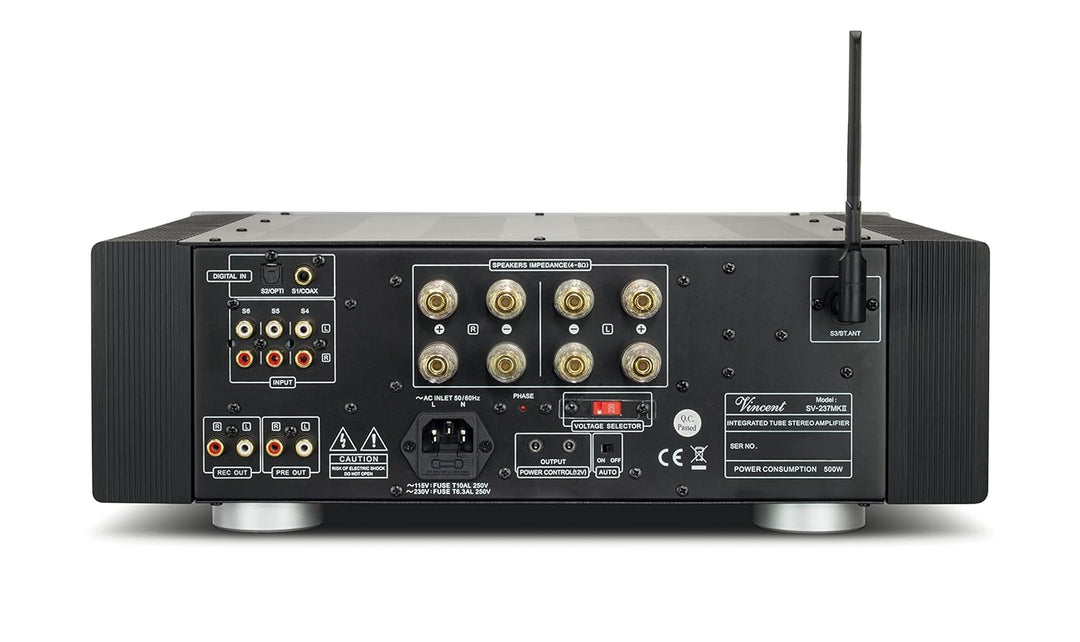 Vincent SV-237 MKII High-End Hifi Hybridverstärker, warmer dynamischer Röhren-Sound, mit Bluetooth-S