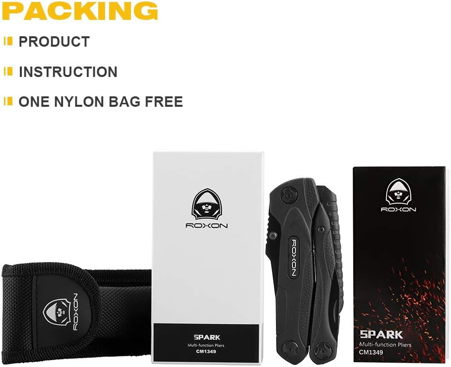 Roxon 'Spark' Multifunktionstool schwarz
