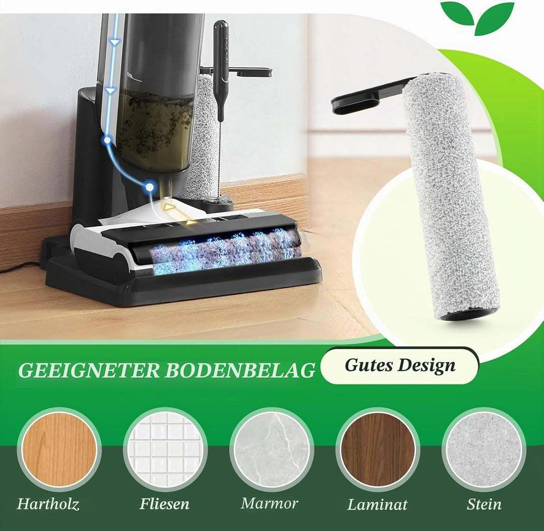 2 Bürstenrollen 4 Filter Ersatzteile für Tineco Floor One S5 Combo Bürstenrollen/HEPA Filter Nass Tr