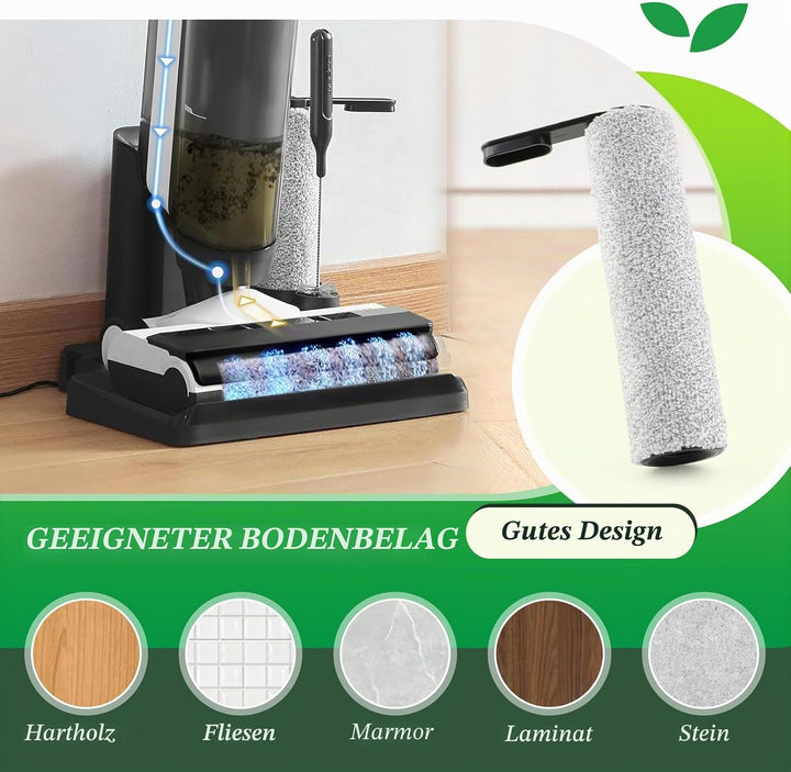 2 Bürstenrollen 4 Filter Ersatzteile für Tineco Floor One S5 Combo Bürstenrollen/HEPA Filter Nass Tr