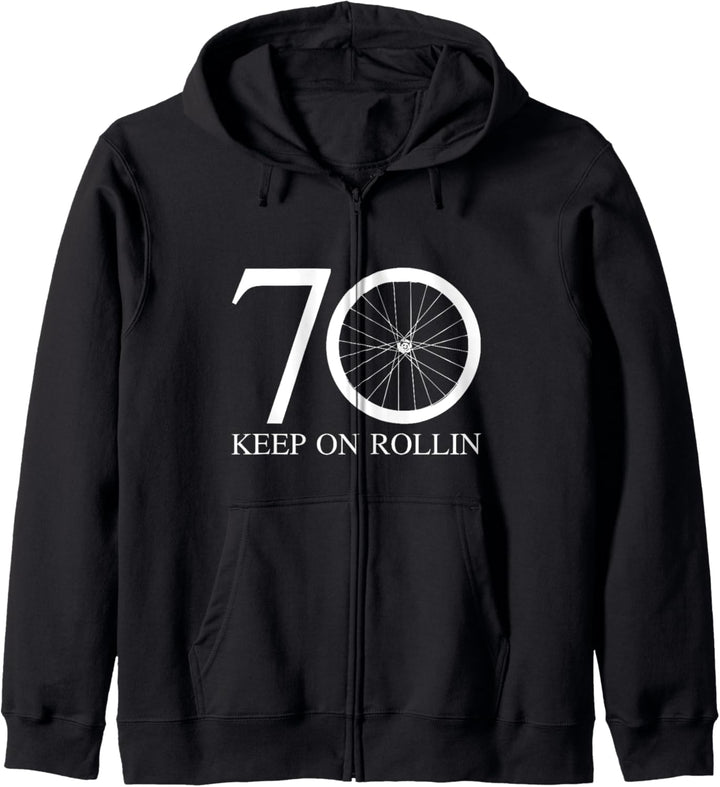 zum 70. Geburtstag für Radfahrer Kapuzenjacke