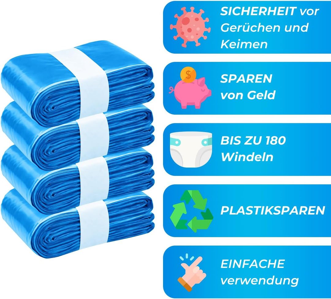 My Happy Nappy Nachfüllkassetten -【Kompatibel mit Tommee Tippee Sangenic Tec, Simplee Sangenic und T