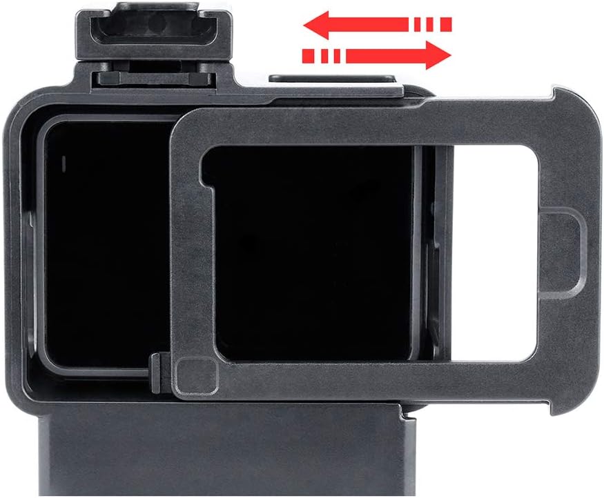 Andoer Vlog Case Action Kameragehäuse Vlogging Käfigrahmen mit kaltem Schuhhalter für GoPro Hero 7 6