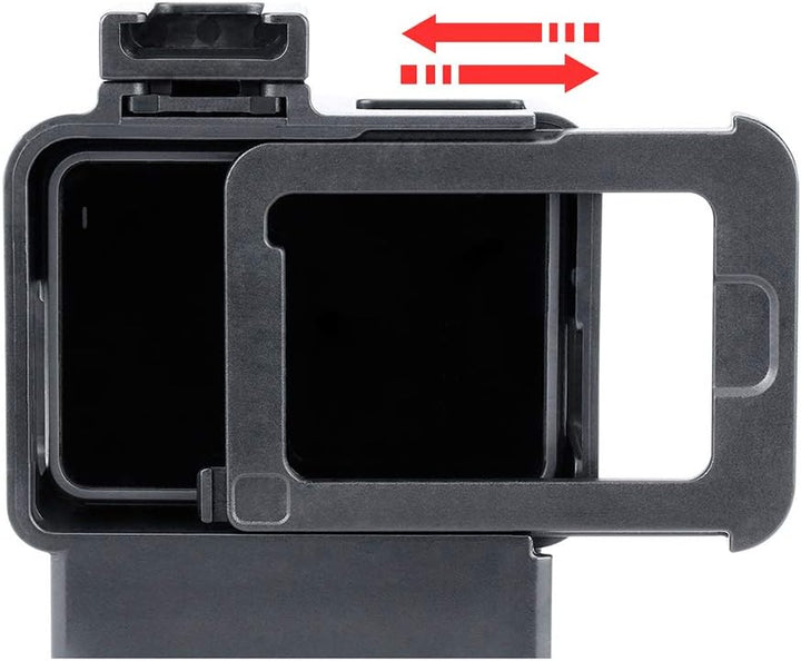Andoer Vlog Case Action Kameragehäuse Vlogging Käfigrahmen mit kaltem Schuhhalter für GoPro Hero 7 6