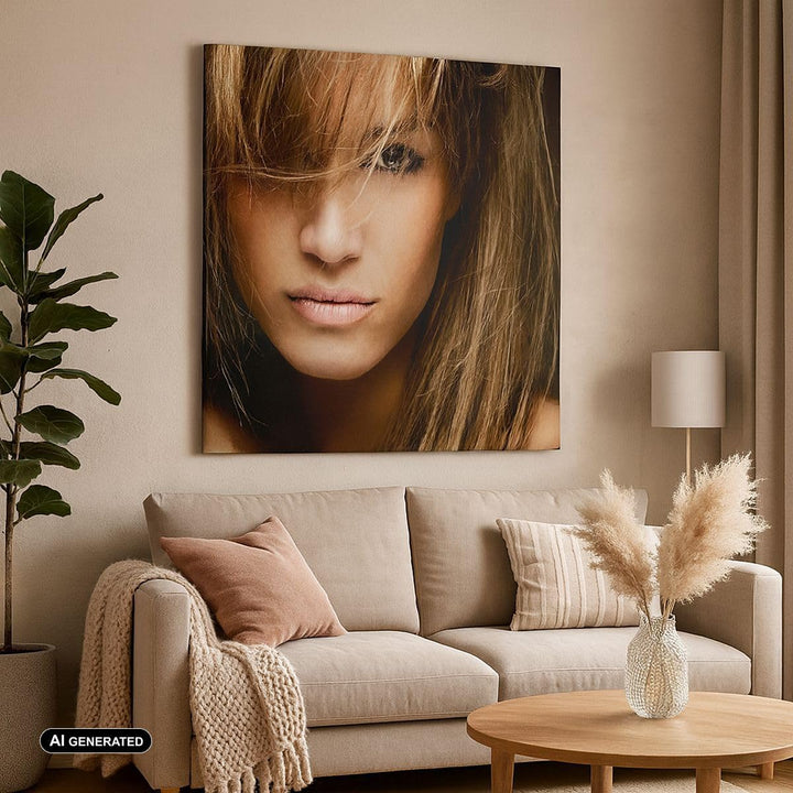 Bilder auf Leinwand Weiblich mode modell nackt Leinwandbild 60x60cm Wandbilder Dekoration Wohnzimmer