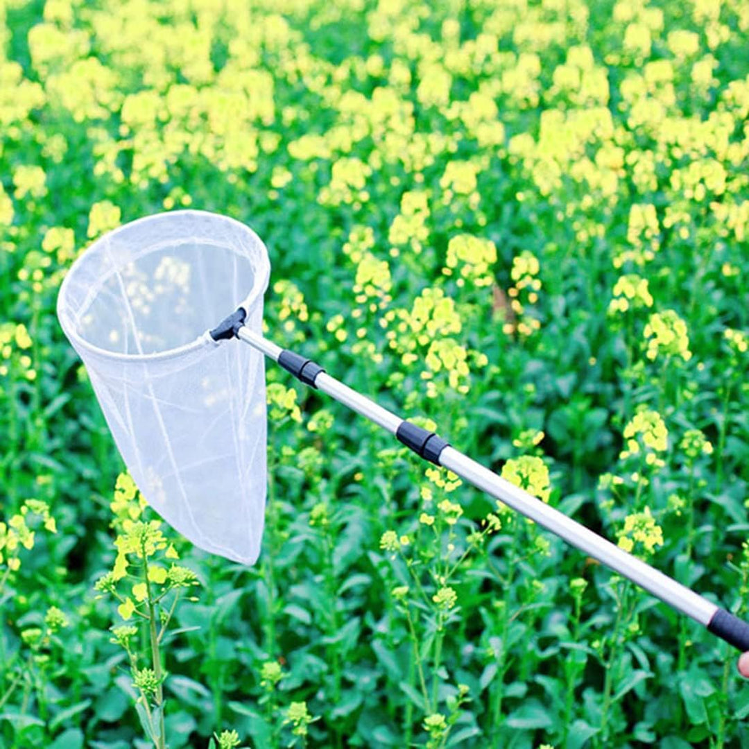 Teleskop Insekten- und Schmetterlingsnetz fängt Insekten Insekten Käfer Fischernetz mit 28 cm Ring,