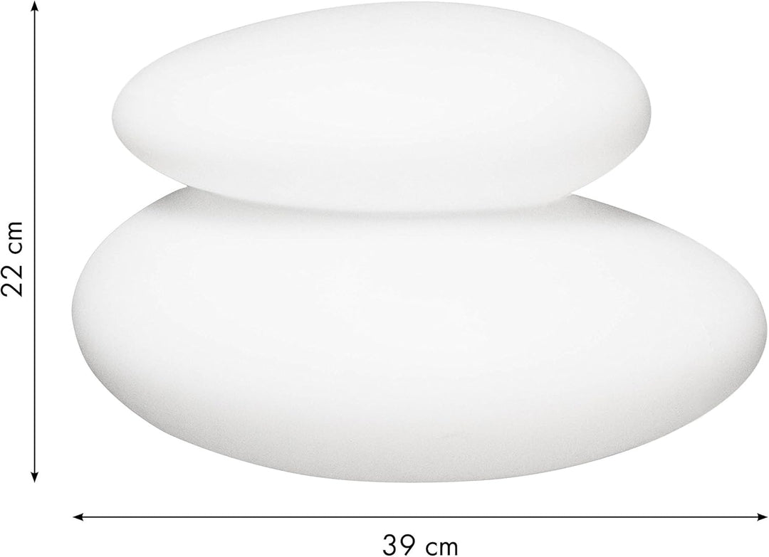 8 seasons design | Shining Stone Lampe LED, Polyethylen Weiss Ø 39 cm LED RGB Ø 39 cm Weiss, LED RGB