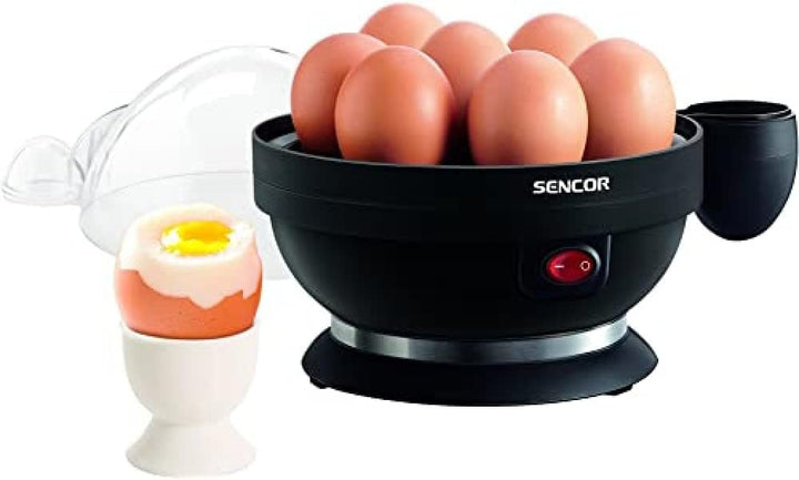 Sencor SEG 710BP Eierkocher für 7 Eier, 3 Kochstufen, Kunststoff, Schwarz