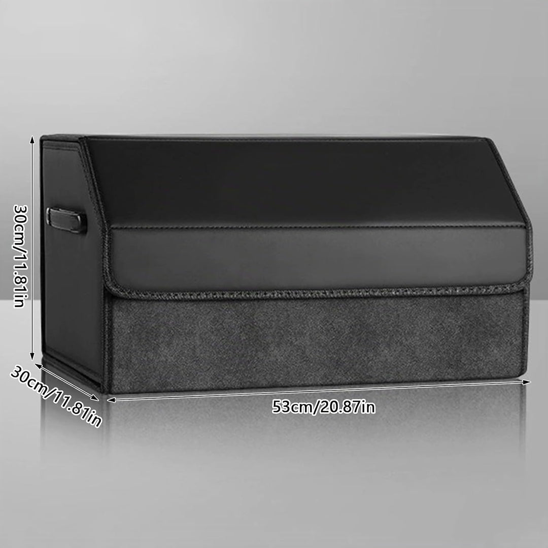 Polegas Auto Kofferraum Organizer, Faltbare Leder Kofferraumtasche, Grösse Aufbewahrungsbox Auto mit