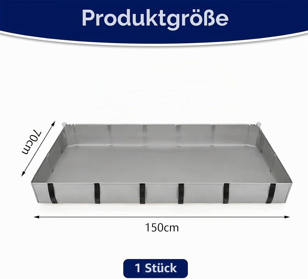 Wasserdicht Haustier Laufgittermatte 150×70×10 cm – Oxford Stoff Käfig Liner, Waschbare Urinmatte, B